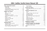 Cadillac 2004 Seville Owner's manual