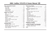 Cadillac STS-V 2006 Owner's manual