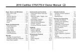 Cadillac 2010 CTS Owner's manual