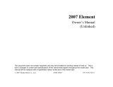 Honda Element Owner's manual