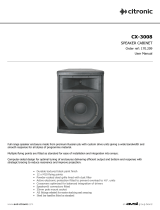 Citronic CX-3008 User manual