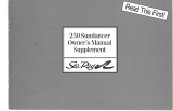 Sea Ray 1990 250 SUNDANCER Owner's manual