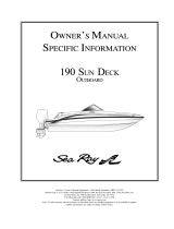 Sea Ray 2000 190 SUNDECK OUTBOARD Owner's manual