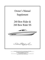 Sea Ray 2001 260 BOW RIDER SELECT Supplement Owner's manual