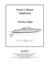 Sea Ray 2003 240 BOW RIDER Supplement Owner's manual