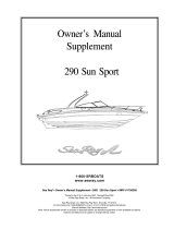 Sea Ray 2004 290 SUN SPORT Supplement Owner's manual