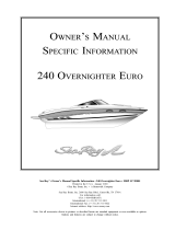 Sea Ray 2004 240 OVERNIGHTER Supplement Owner's manual