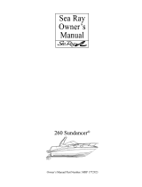 Sea Ray 2005 260 SUNDANCER Owner's manual