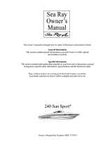Sea Ray 2005 240 SUNSPORT EUROPE Supplement Owner's manual