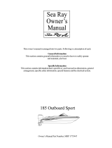 Sea Ray 2005 185 OUTBOARD SPORT Supplement Owner's manual