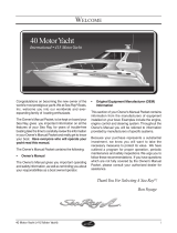 Sea Ray 2006 40 MOTOR YACHT Owner's manual