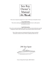Sea Ray 2006 290 SUN SPORT Supplement Owner's manual