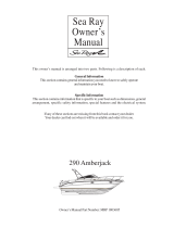 Sea Ray 2006 290 AMBERJACK Supplement Owner's manual