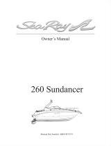 Sea Ray 2012 SEA RAY 260 SUNDANCER Owner's manual