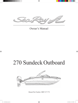 Sea Ray 2015 SEA RAY 270 SUNDECK OB Owner's manual