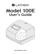 Lathem 100E User manual