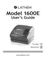 Lathem 1600e User manual