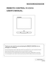 Mitsubishi Heavy Industries RC-EXZ3A User manual