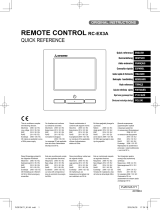 Mitsubishi Heavy Industries RC-EX3A Reference guide