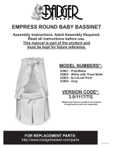 Badger Basket Empress Round Baby Bassinet Assembly Instruction