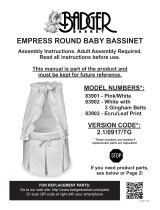 Badger Basket Empress Round Baby Bassinet Assembly Instruction