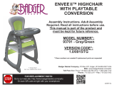 Badger Basket Envee II Baby High Chair Assembly Instruction