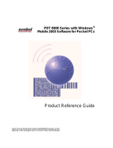 Zebra PDT 8056 Product Reference Manual