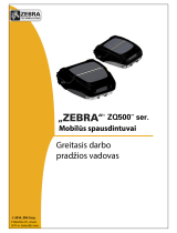 Zebra ZQ500 Quick start guide