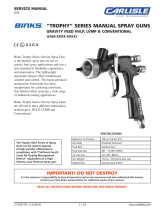 Binks Trophy Full Size & Touch-Up Gun Owner's manual