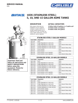 Binks Pressure Tanks User manual