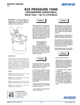 Binks Pressure Tanks User manual