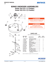 Binks Agitators-Indirect/Gear Drive Owner's manual