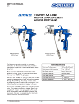 Binks Trophy AA1600 & AA4400 Owner's manual