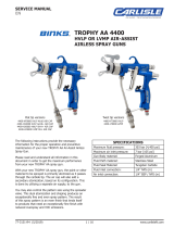 Carlisle Trophy AA1600 & AA4400 Owner's manual