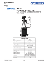 Binks MX Lite Paint Pumps Owner's manual