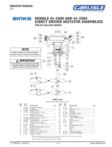 Binks Agitators-Direct Drive User manual