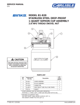 Binks Cups & Accessories User manual