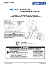 Binks Air Regulators Owner's manual