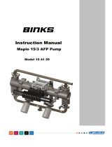 Binks Maple Pumps Owner's manual