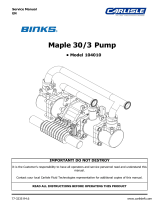 Carlisle Maple Pumps Owner's manual