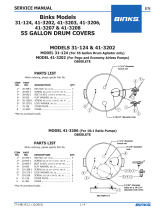 Binks Pump Mounting Hardware & Accessories User manual