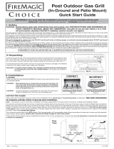 FireMagic Choice Post Grills Quick start guide