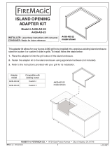 Fire Magic Island Opening Adapter Kit) User manual
