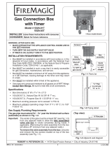 Fire Magic Gas Connection Box with Timer (5520-01T & 5520-03T) User manual