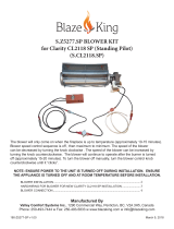 Blaze King Clarity 2118 FS IPI Fan Kit (S.Z5277.SP) Owner's manual