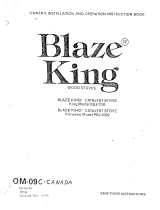 Blaze King KEJ-1101& PEJ1002 Owner's manual