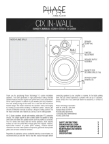 Phase Technology PHASE TECH CIX IN-WALL Owner's manual