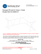 Whalen JCS110605-D User manual