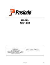 Paslode FloorMaster Plus F2N1 200 User manual