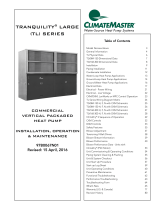 ClimateMaster  Tranquility® Large TL Series 7 – 25 Tons (24.6 – 87.9 kW)  Install Manual